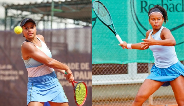 Naná Silva e Victoria Barros, promessas do tênis brasileiro
