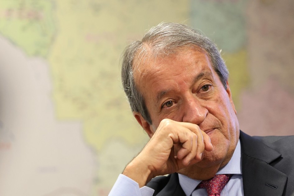 O Presidente Nacional do PL, Valdemar Costa Neto, grava para as redes sociais na sede do partido