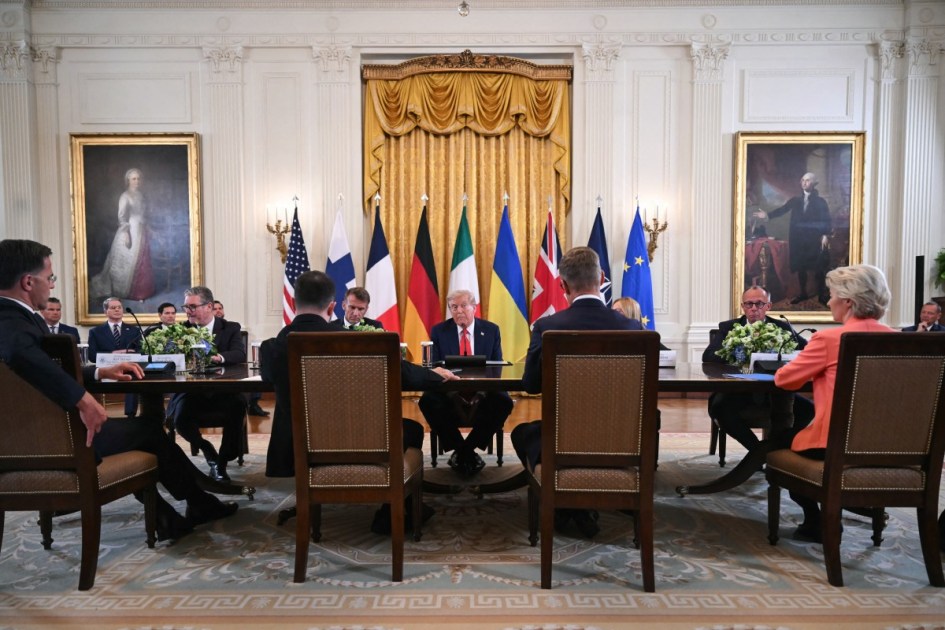 Trump recebe Zelensky e líderes europeus
