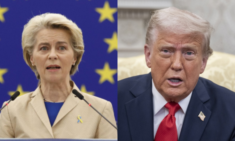 Ursula Von Der Leyen e Donald Trump