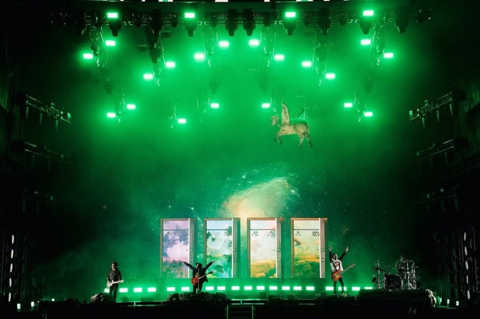 Apresentação da banda Fall Out Boy em Boston