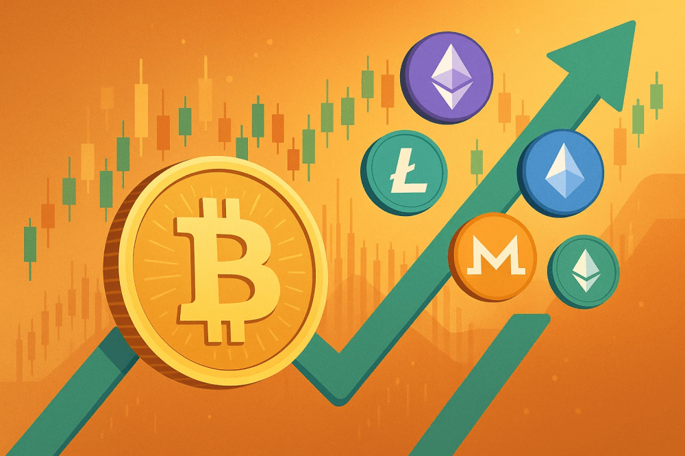 Notícias cripto: Bitcoin ameaça repetir alta de 2.100% — veja as 5 altcoins que podem acompanhar