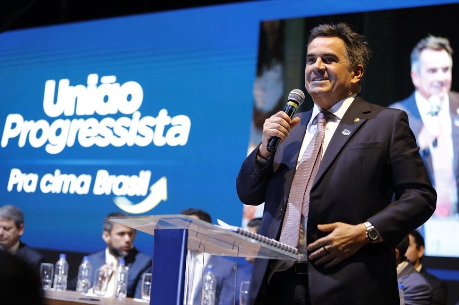 Ciro Nogueira, presidente do PP, discursa na convenção da federação União Progressista