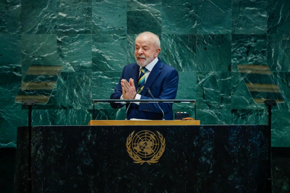 23.09.2025 – Abertura do Debate Geral da 80.ª Sessão Ordinária da Assembleia Geral das Nações Unidas Presidente da República, Luiz Inácio Lula da Silva, durante a abertura do Debate Geral da 80.ª Sessão Ordinária da Assembleia Geral das Nações Unidas. Sede da Assembleia Geral das Nações Unidas, Nova York (EUA) Foto: Ricardo Stuckert / PR