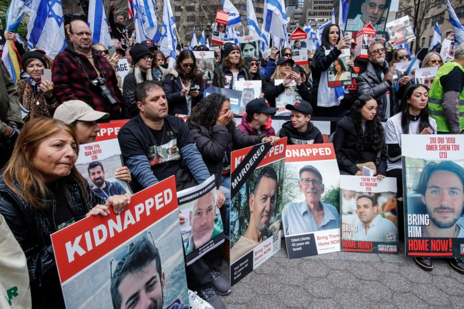 Manifestação marca 6 meses de Guerra entre Israel e Hamas