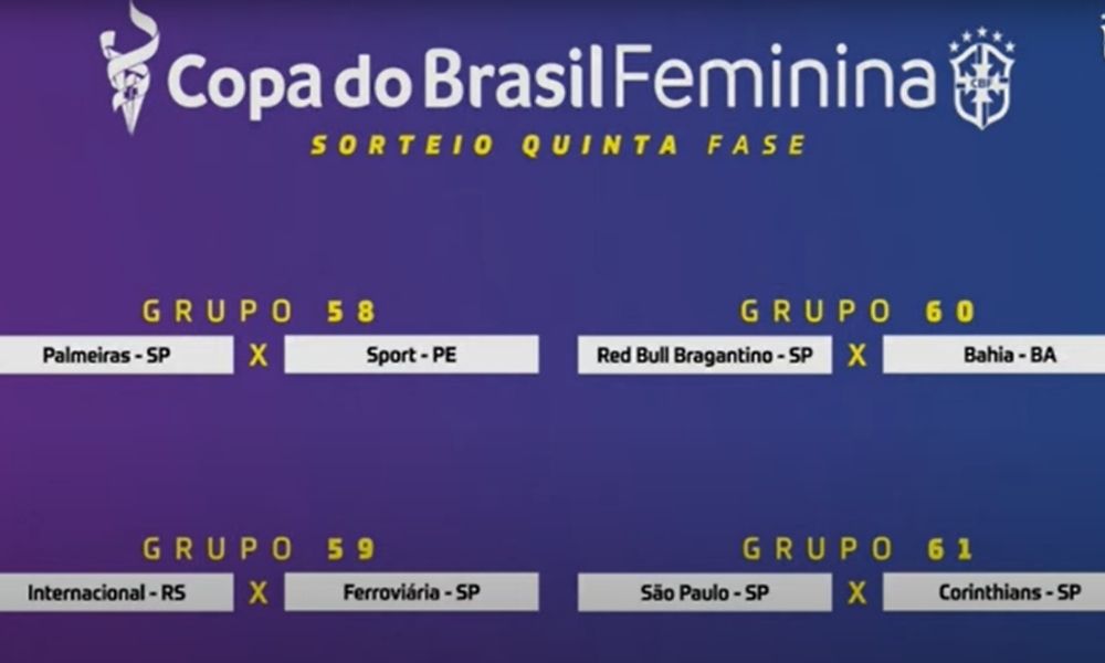 Copa do Brasil Feminina: quartas de final terá clássico entre São Paulo e Corinthians; confira os confrontos 