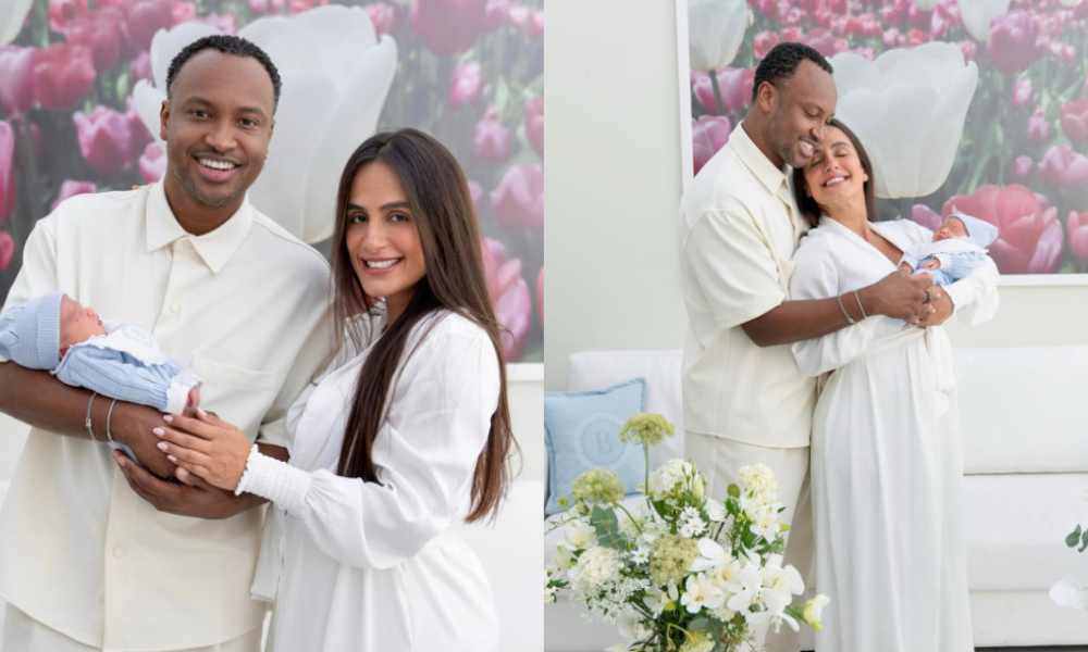 Carol Peixinho e Thiaguinho publicam ensaio fotográfico com os primeiros registros de Bento