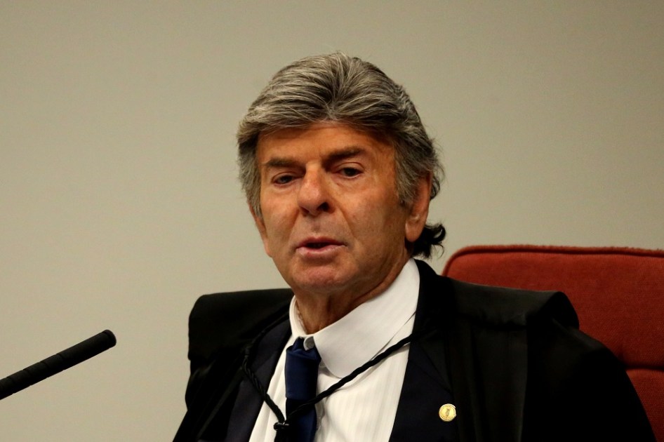 O ministro do Supremo Tribunal Federal, Luiz Fux, durante julgamento contra o ex- presidente Jair Bolsonaro