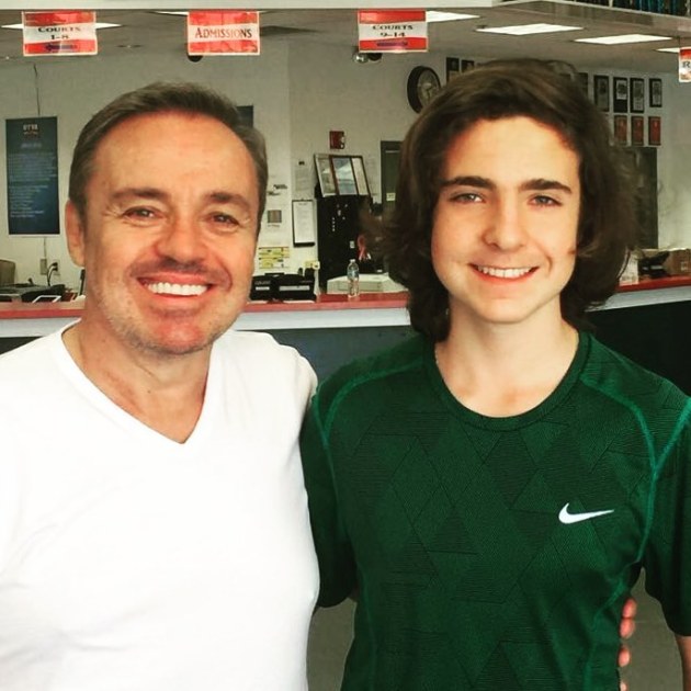 João Augusto com o pai, Gugu Liberato