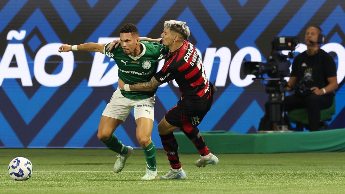 Duelo entre Palmeiras e Flamengo no primeiro turno do Brasileirão