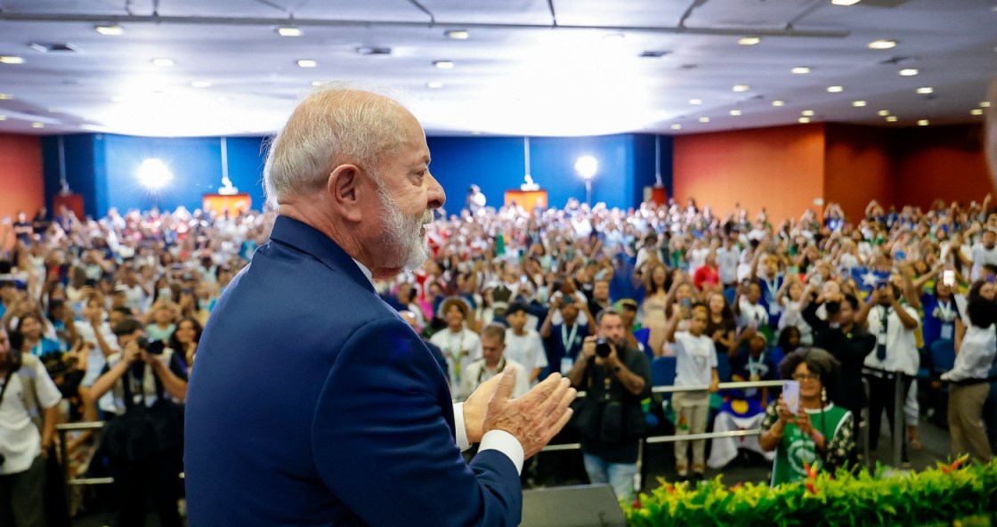 VI Conferência Nacional Infantojuvenil pelo Meio Ambiente (CNIJMA) Presidente da República, Luiz Inácio Lula da Silva, durante VI Conferência Nacional Infantojuvenil pelo Meio Ambiente (CNIJMA). Centro Técnico Educacional da CNTI, Luziânia - GO. Foto: Ricardo Stuckert / PR
