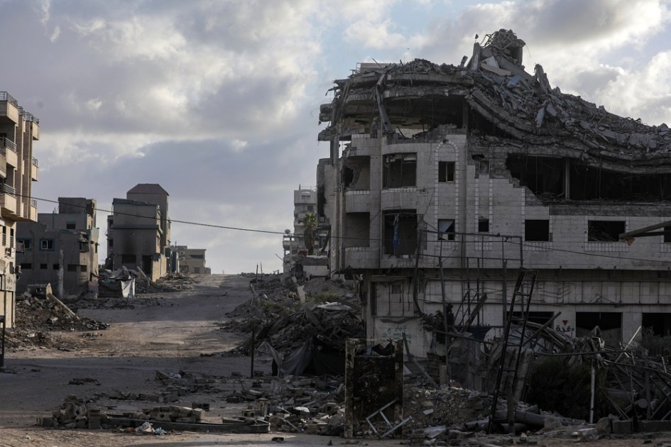 Rua Al Nassr vazia durante operação militar israelense na Cidade de Gaza