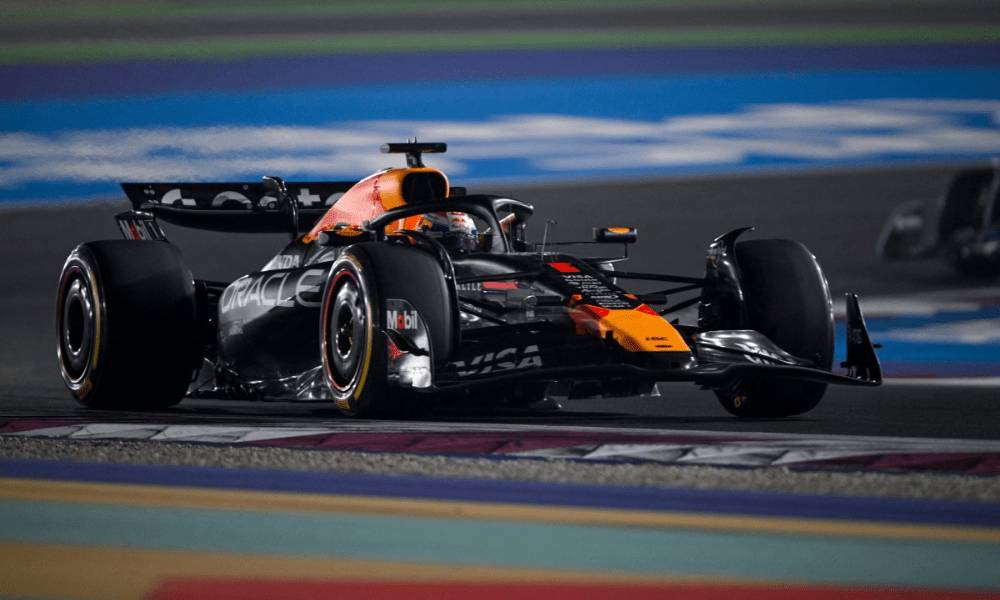 Piloto da Red Bull Racing, Max Verstappen, durante o Grande Prêmio do Catar de Fórmula 1