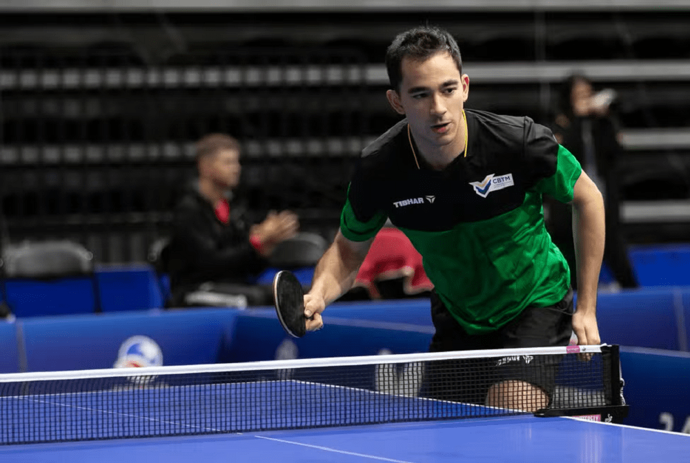 Hugo Calderano é eliminado nas oitavas em Frankfurt