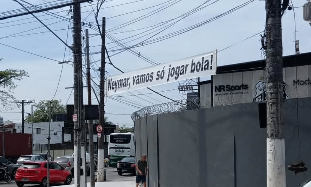 Faixa Santos Neymar