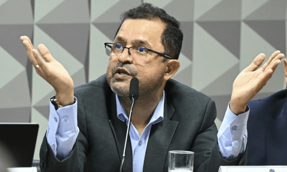 Jucimar Silva foi levado para a Delegacia do Senado por determinação do presidente da CPMI, Carlos Viana