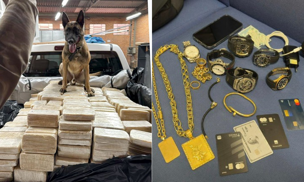 PF apreende mais de 600kg de cocaína em Blumenau/SC e prende dois homens