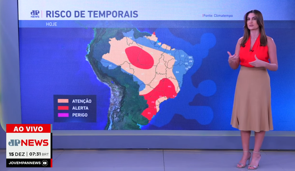 Nova frente fria chega ao Sul do Brasil