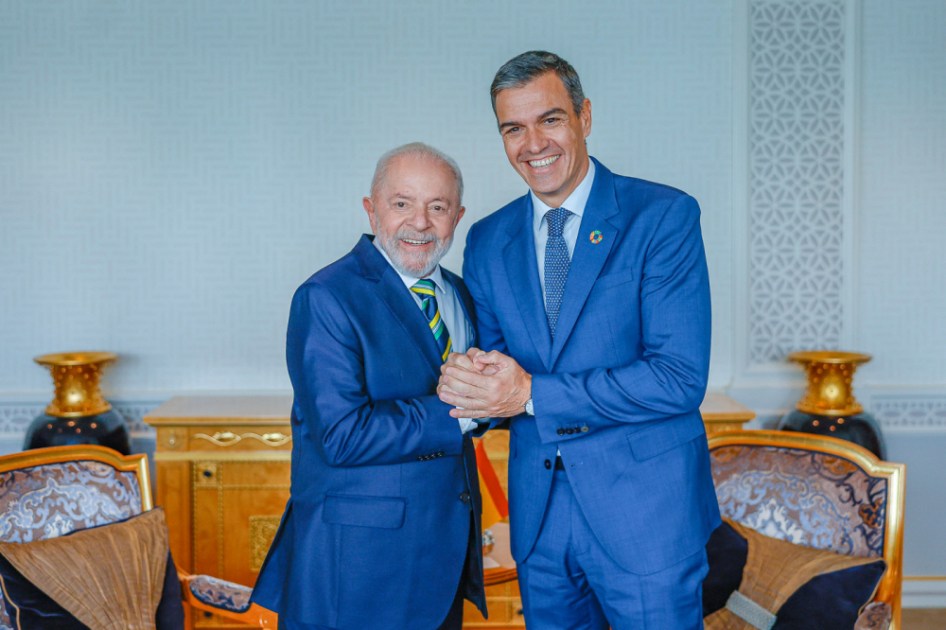 Presidente da República, Luiz Inácio Lula da Silva, durante encontro bilateral com o Presidente de Governo do Reino da Espanha, Pedro Sánchez, na Sede das Nações Unidas (ONU). Nova York - Estados Unidos.