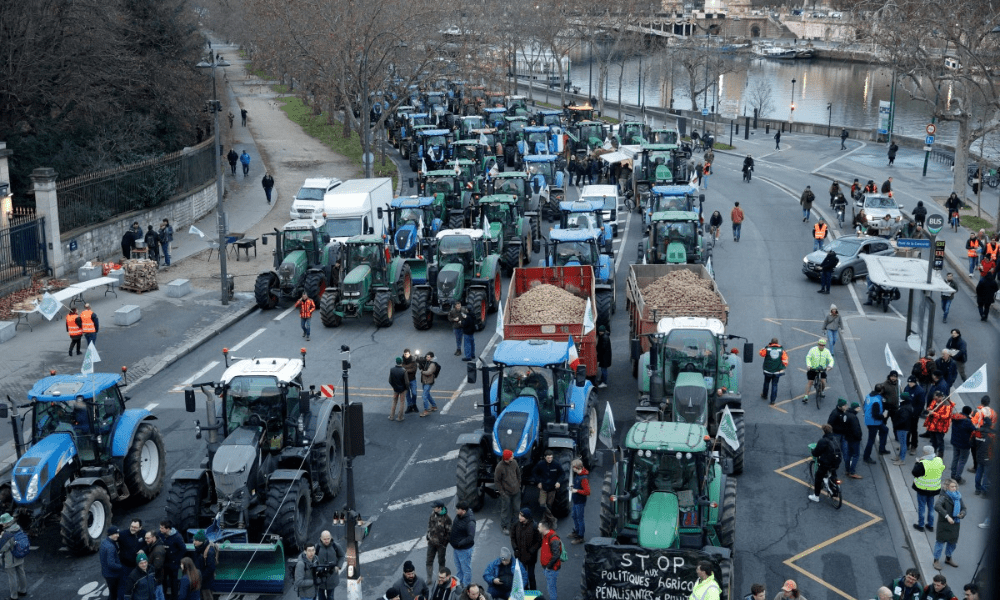 Agricultores franceses protestam contra acordo UE-Mercosul