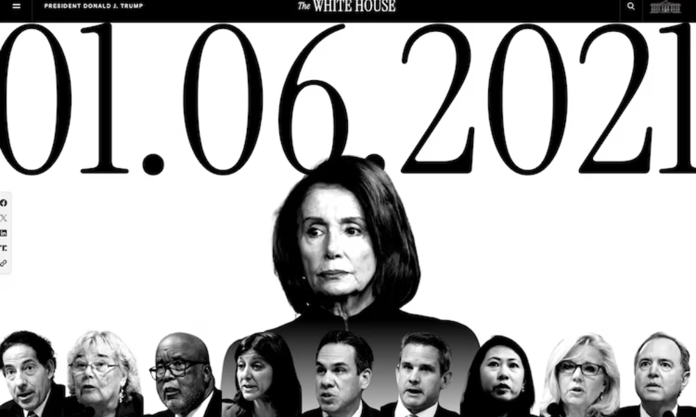 Timeline published on White House website of what it claims actually happened on Jan. 6, 2021. The White House