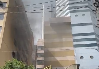 Incêndio atinge prédio do Icesp em São Paulo