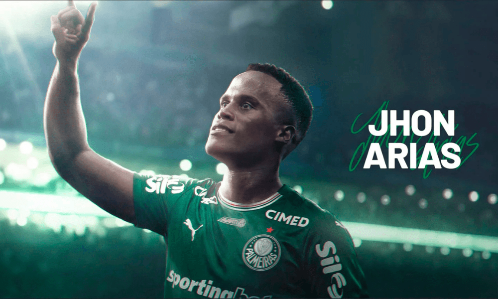 Palmeiras anuncia contratação de Jhon Arias até 2029
