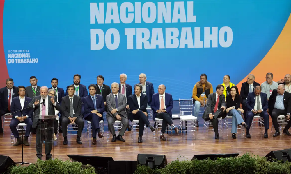 São Paulo (SP), 03/03/2026 - Presidente da República, Luiz Inácio Lula da Silva, participa da II Conferência Nacional do Trabalho. Foto: Paulo Pinto/Agencia Brasil