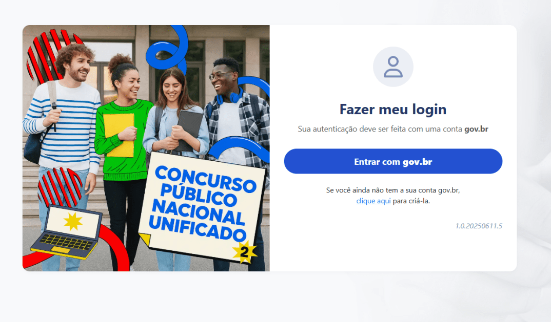 Página de Acompanhamento do CNU