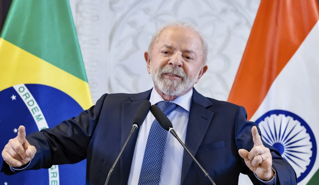 22.02.2026 - Coletiva de imprensa 22.02.2026 - Presidente da República, Luiz Inácio Lula da Silva, durante coletiva de imprensa. Nova Delhi — Índia Foto: Ricardo Stuckert / PR