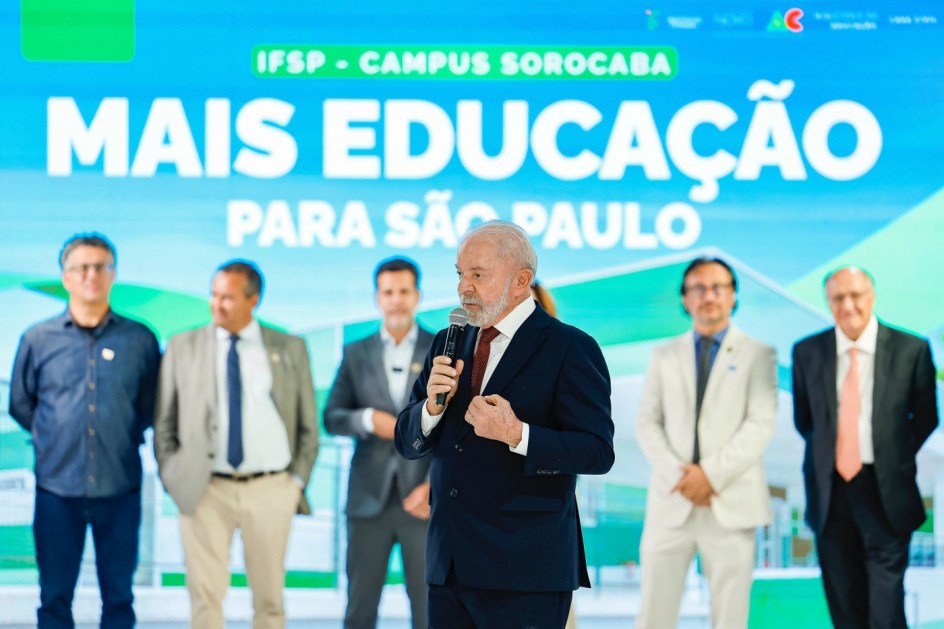 10.04.2026 - Visita ao novo prédio do Campus Sorocaba do Instituto Federal de São Paulo (IFSP) 10.04.2026 – Presidente da República, Luiz Inácio Lula da Silva, durante visita ao novo prédio do Campus Sorocaba do Instituto Federal de São Paulo (IFSP), na Avenida Doutor José Bella Netto, Sorocaba - SP. Foto: Ricardo Stuckert / PR
