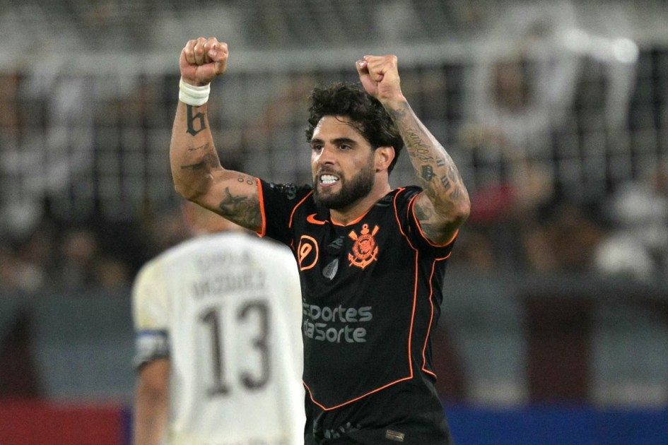 Yuri Alberto, do Corinthians, durante partida contra o Platense pela abertura da Copa Libertadores 2026