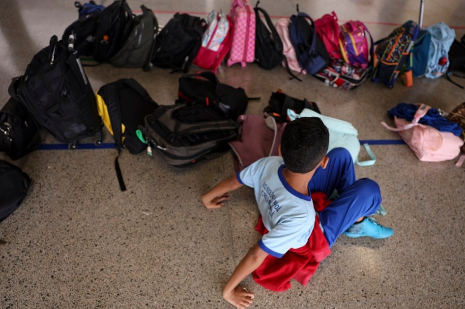 Aluno de escola no Itapuã, região administrativa do Distrito Federal