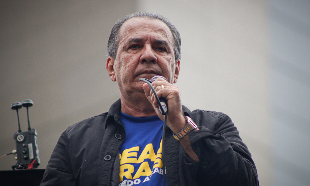 Silas Malafaia durante discurso na Avenida Paulista