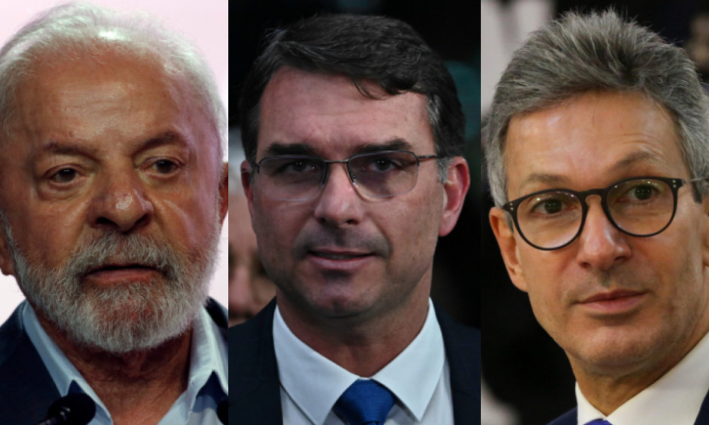 Atlas/Boomberg: Lula lidera 1º turno, mas empata no 2º contra Flávio Bolsonaro e Zema
