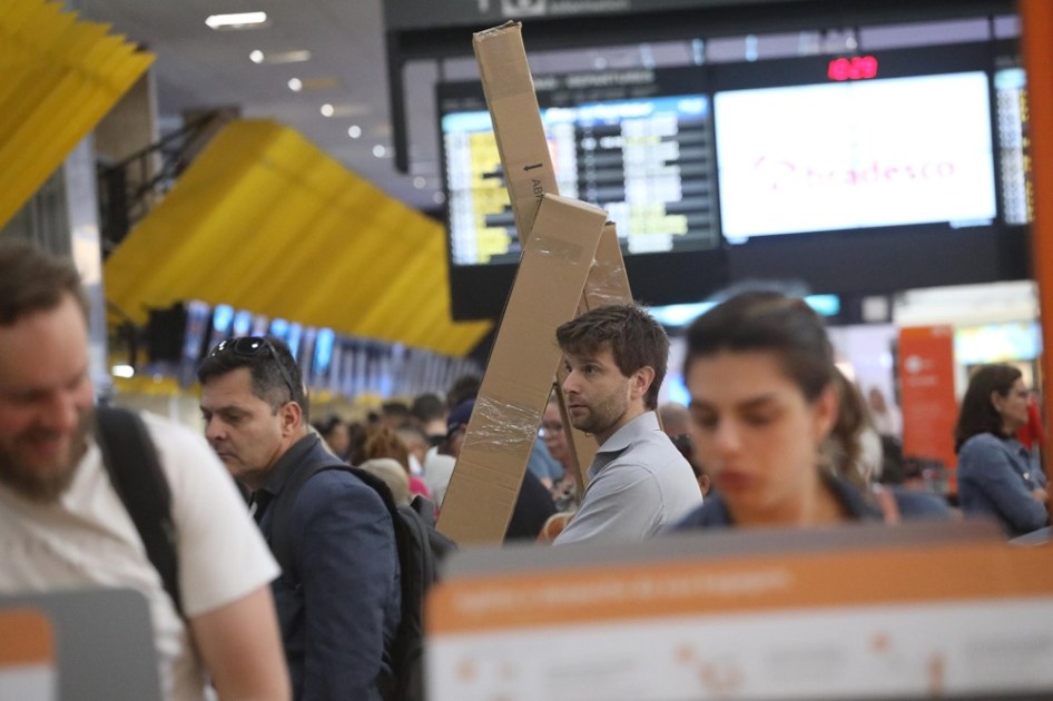 Movimentação no aeroporto de Congonhas