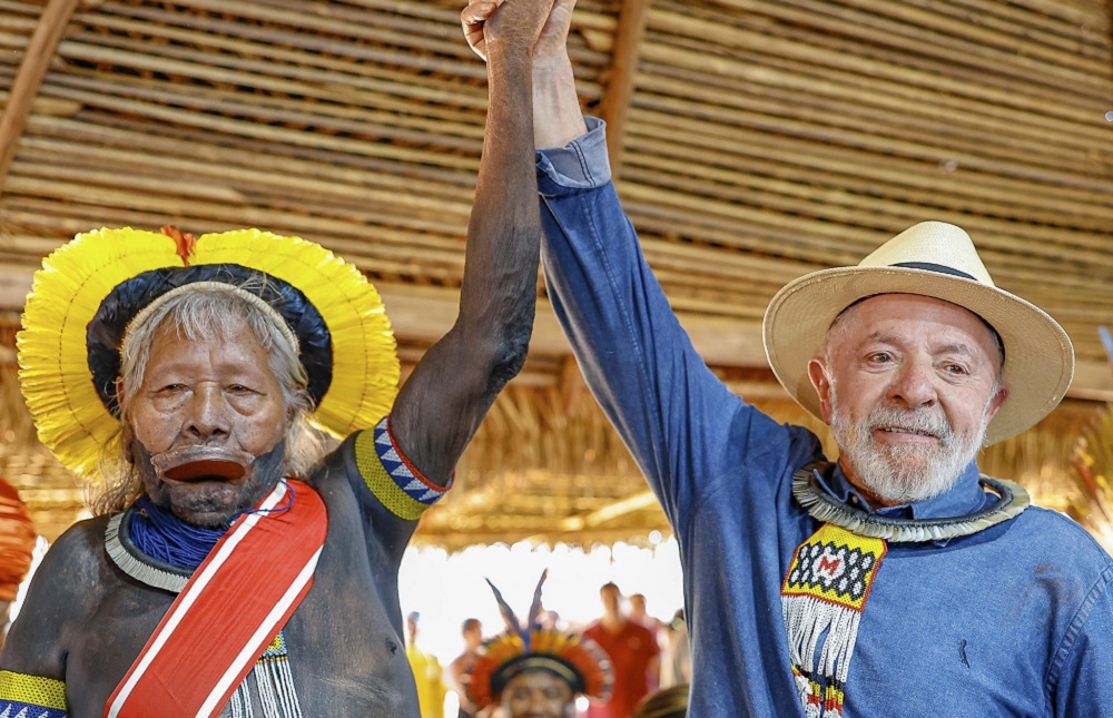 Lula admite ao cacique Raoni que ‘ainda há muito a ser feito’ para os povos indígenas