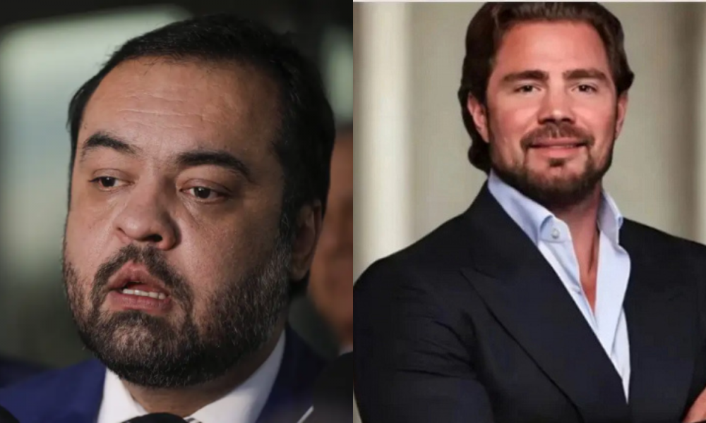 Ex-governador do RJ Cláudio Castro e o dono do Banco Master, Daniel Vorcaro