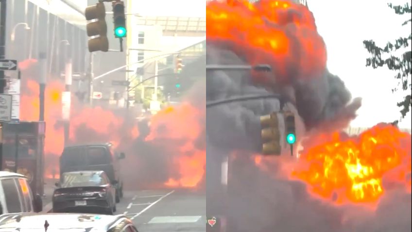 Explosão de carro próximo à estátua do Touro de Wall Street, em Nova York