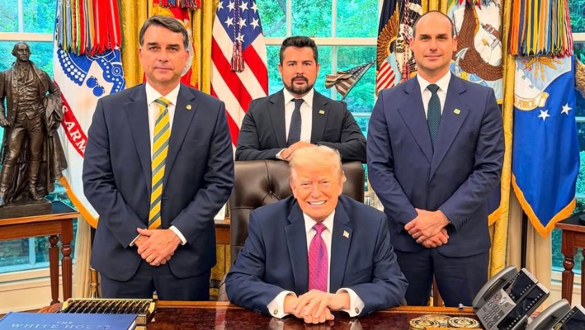 Eduardo comemora encontro de Flávio com Trump: ‘Aconteceu e foi muito bom’