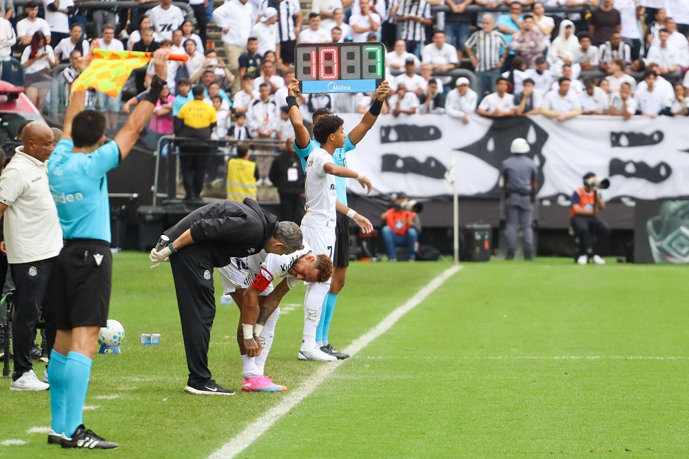 Santos pede anulação de jogo contra o Coritiba em que Neymar saiu por engano