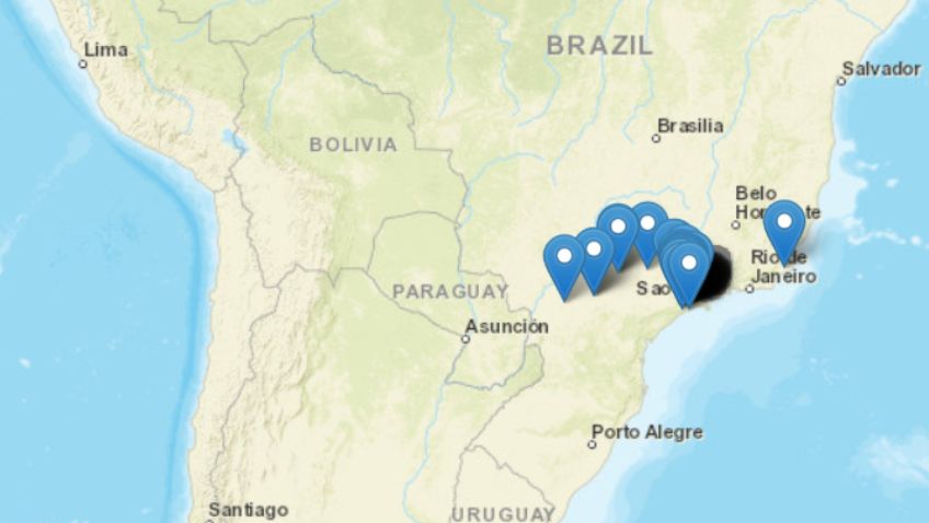 Tremor foi registrado por internautas em São Paulo pela Rede Sismográfica Brasileira