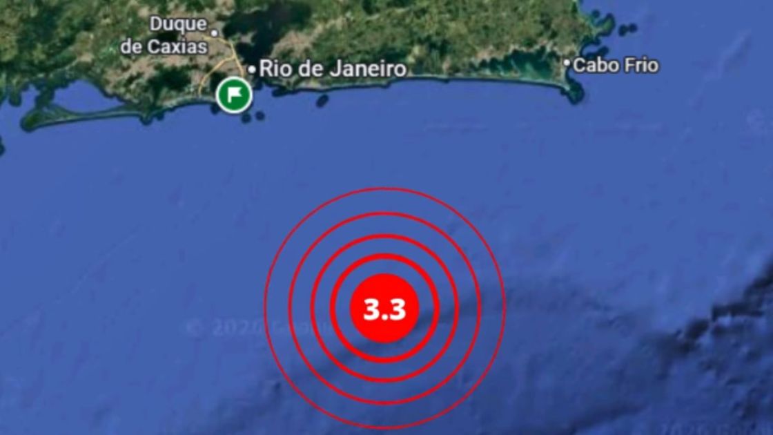 Tremor de terra no RIo de Janeiro
