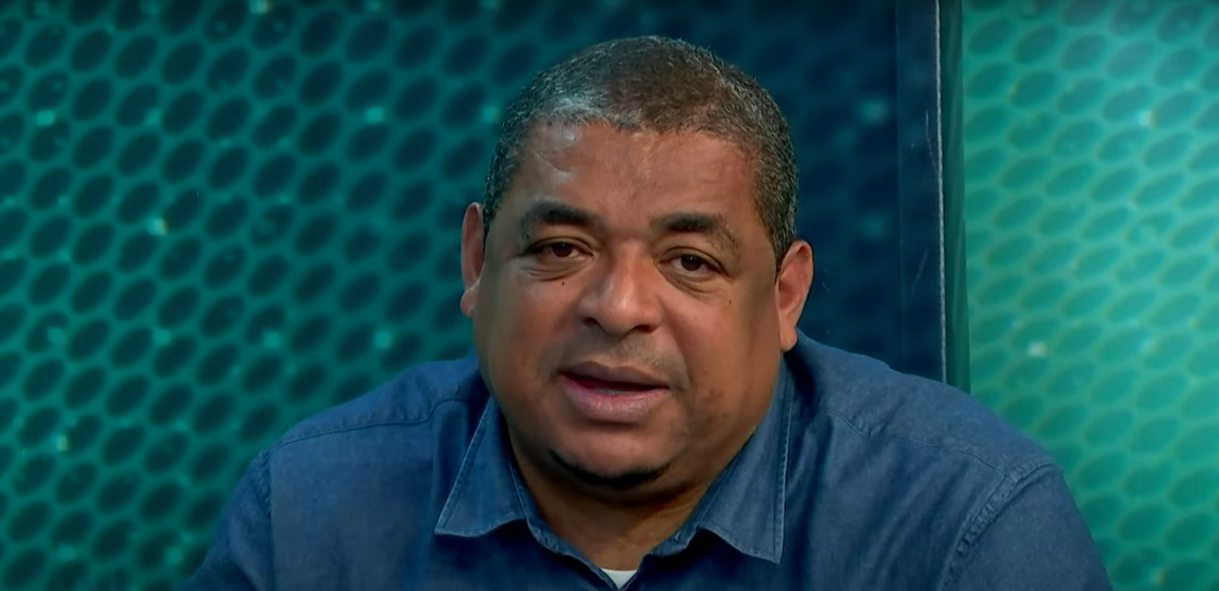Vampeta durante o programa 'Bate-Pronto', do Grupo Jovem Pan