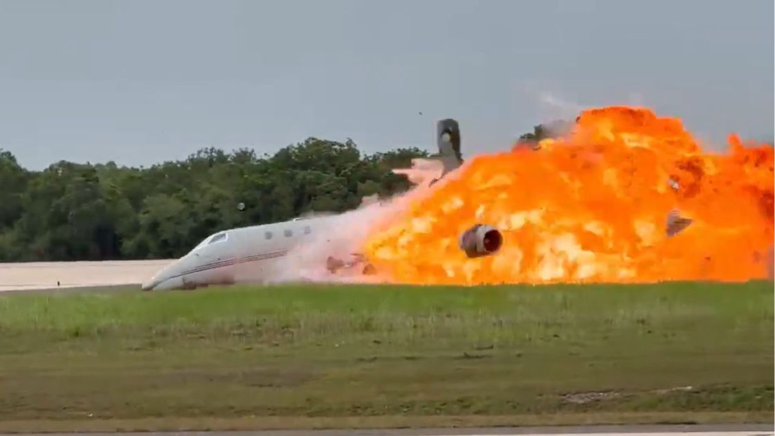 Jato particular cai e explode em aeroporto na República Dominicana