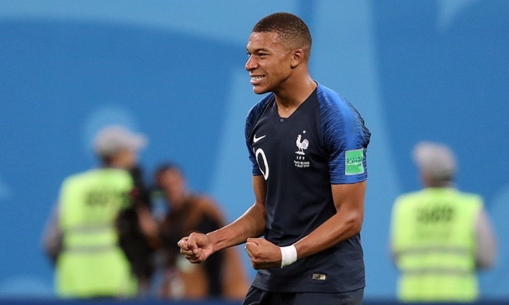 jogador Kylian Mbappé da Seleção da França.