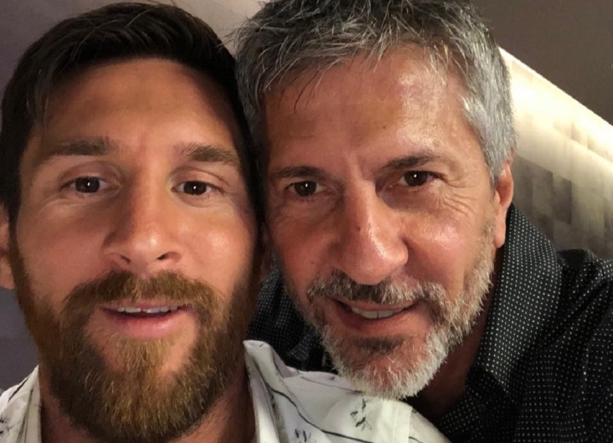 Lionel Messi e seu pai, Jorge Horacio