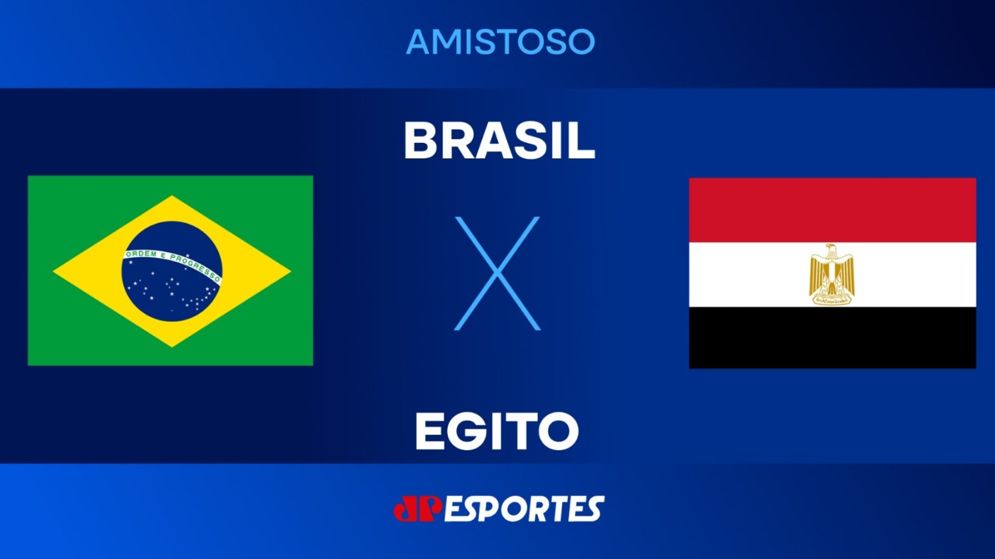 Brasil x Egito: assista ao vivo à transmissão da Jovem Pan