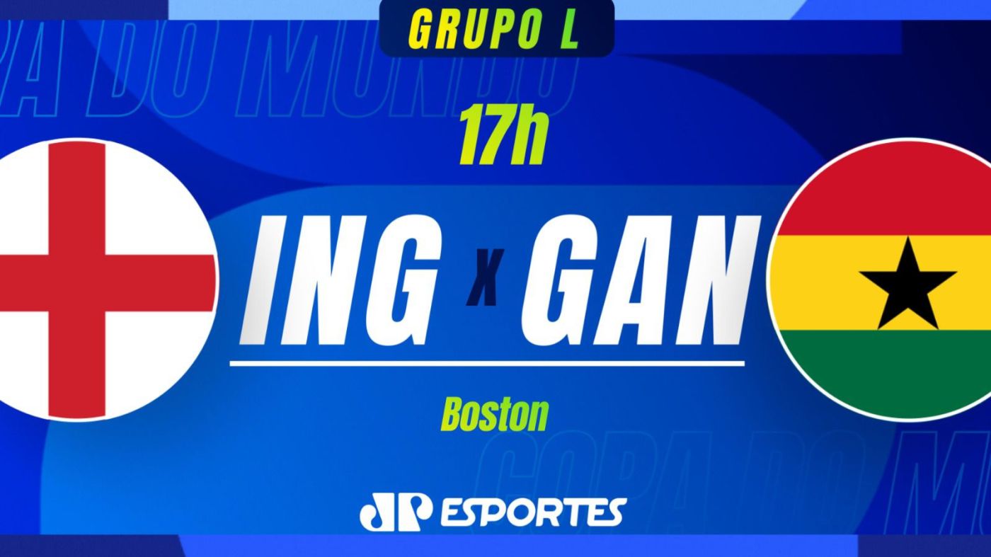 Copa do Mundo: acompanhe Inglaterra e Gana ao vivo