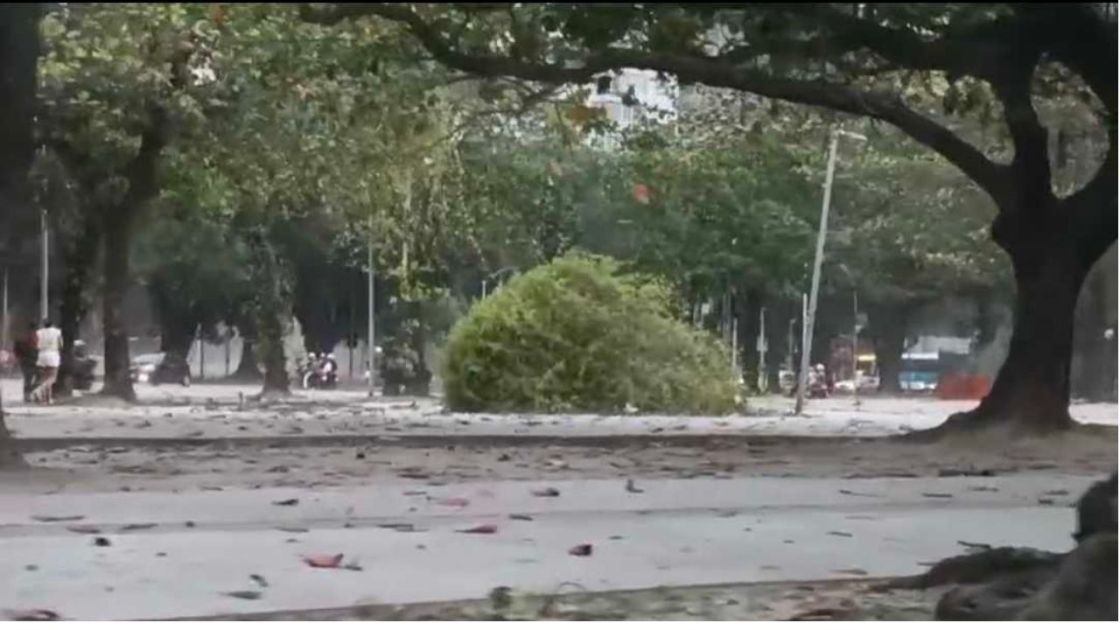 Fortes rajadas de vento no Rio de Janeiro